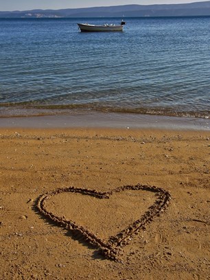 Pješčana plaža kamp Galeb Omiš