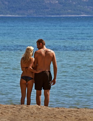 Pješčana plaža kamp Galeb Omiš